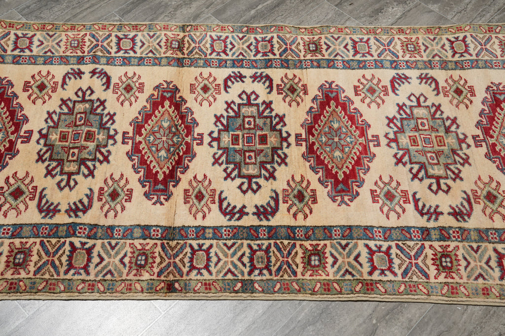 9 Feet Runner, Afghan Jandmade Kazak Wool #F-3267