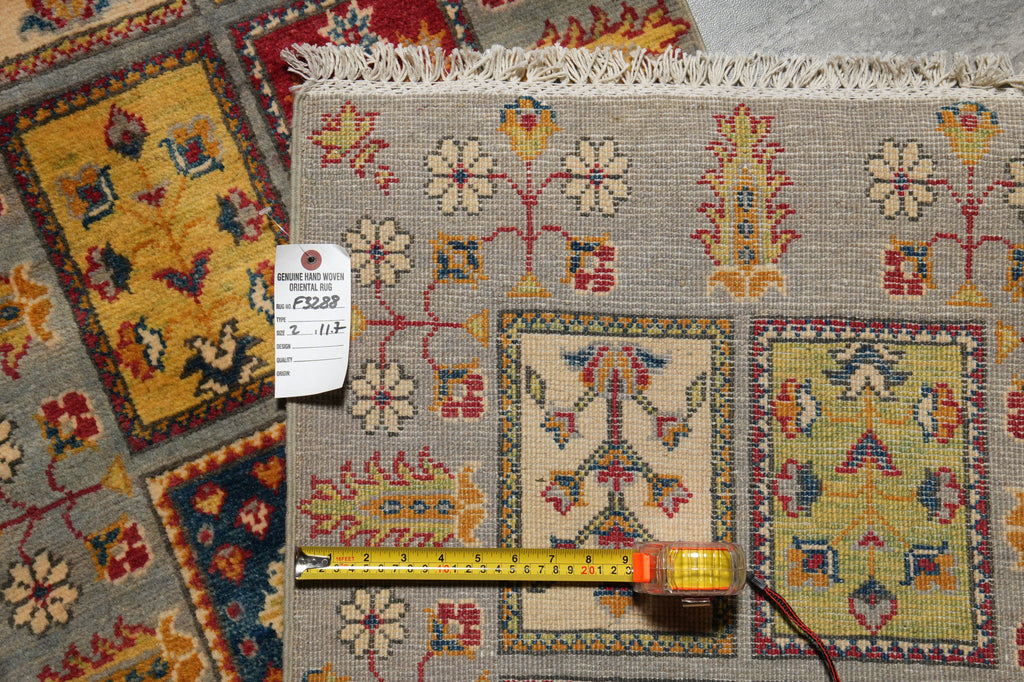 12 Feet Afghan Kazak Runner Garden Pattern #F-3288