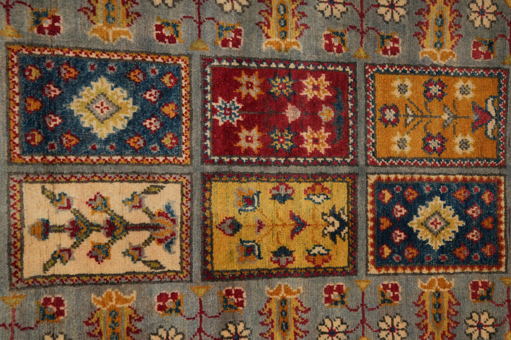 12 Feet Afghan Kazak Runner Garden Pattern #F-3288