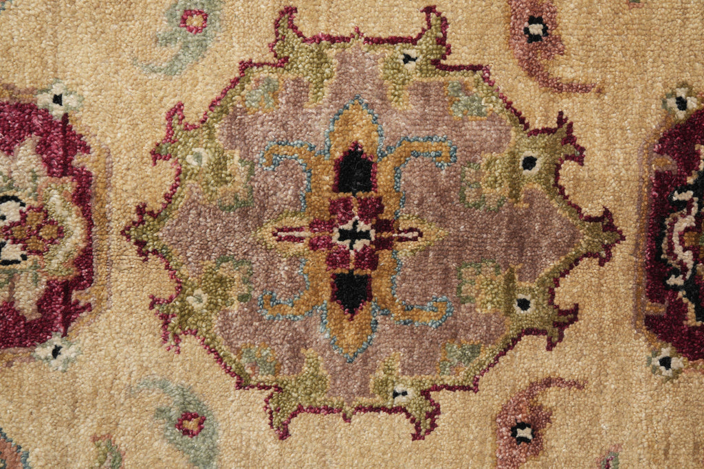 8.5 x 11.6 New Handmade India Wool Rug Black #F-4104