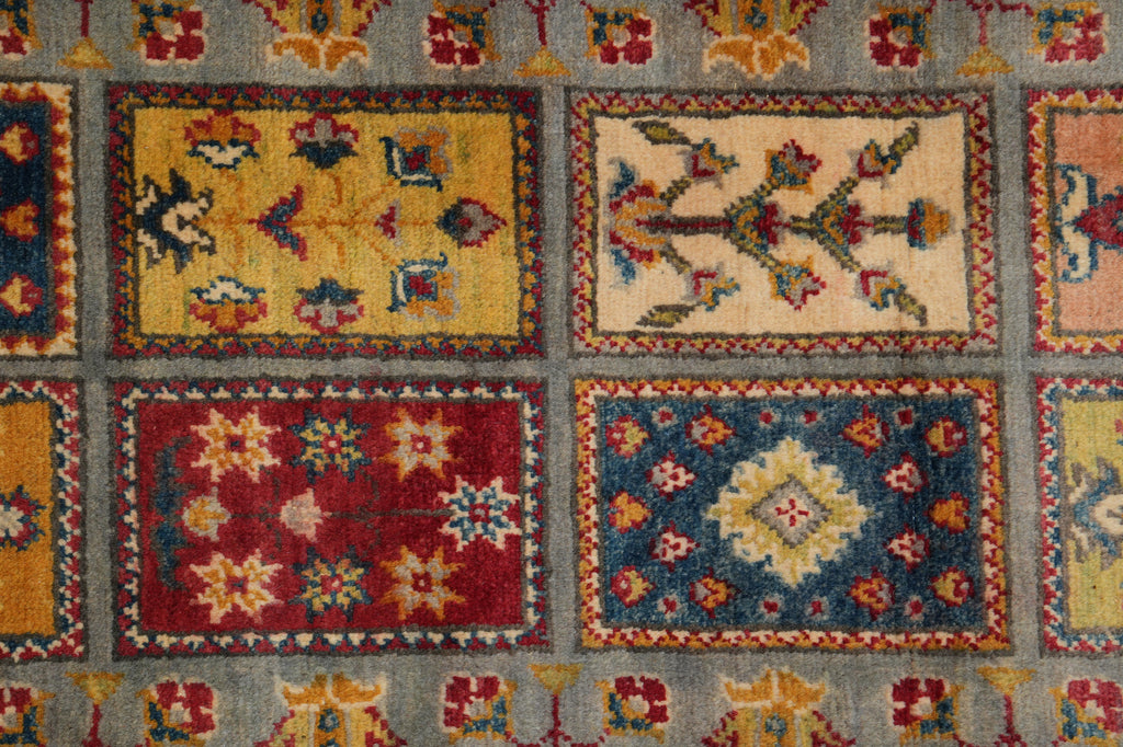 12 Feet Afghan Kazak Runner Garden Pattern #F-3288