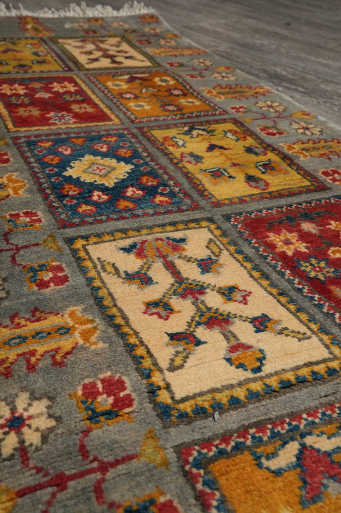 12 Feet Afghan Kazak Runner Garden Pattern #F-3288