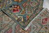 Load image into Gallery viewer, 2.9 x 11 Feet Runner Afghan Handmade Wool Kazak Carpet Turquoise Blue #F-3280