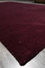 Load image into Gallery viewer, 5.1 X 8 Contemporary Handmade Wool Plain Burgundy #B-70488