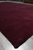 Load image into Gallery viewer, 5.1 X 8 Contemporary Handmade Wool Plain Burgundy #B-70488
