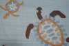 Load image into Gallery viewer, 5.2 X 8.2 Light Blue Handmade Dhurry Kilim Turtle #F-4431