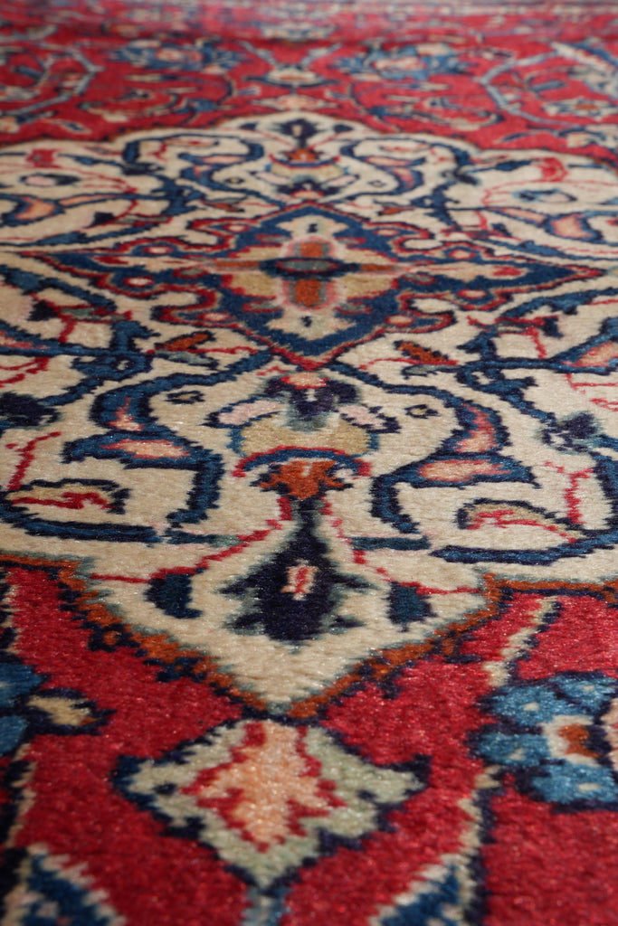 9.6 x 13.6 Old Persian Sarouk Rug Perfect Condition #F-4105