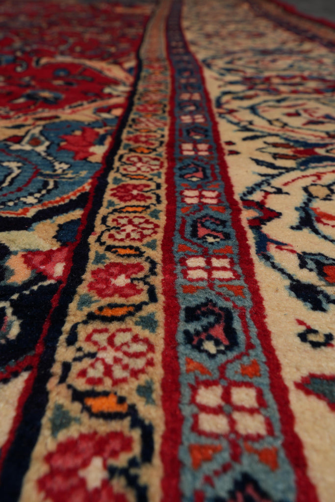 9.6 x 13.6 Old Persian Sarouk Rug Perfect Condition #F-4105