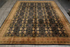 Load image into Gallery viewer, 9 x 11.9 Contemporary Handmade Rug BLACK #F-3051
