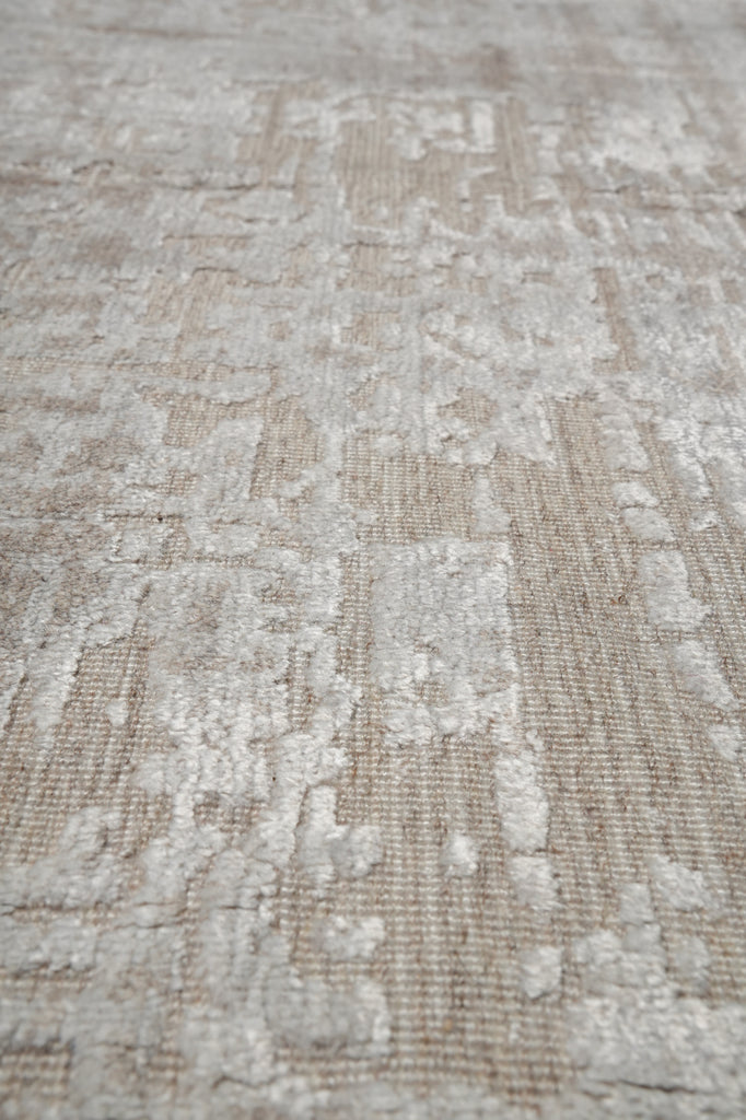 10 x 14 Contemporary Handmade Rug Plain Soft Natural Color #F-3335
