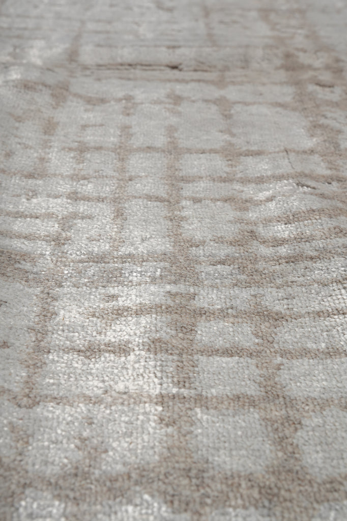 10 x 14 Contemporary Handmade Rug Plain Soft Natural Color #F-3335
