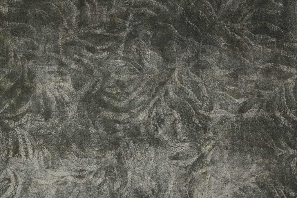 5 X 8.4 Green Handmade Bamboo Silk Carpet #f-4429