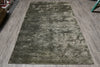 Load image into Gallery viewer, 5 X 8.4 Green Handmade Bamboo Silk Carpet #f-4429