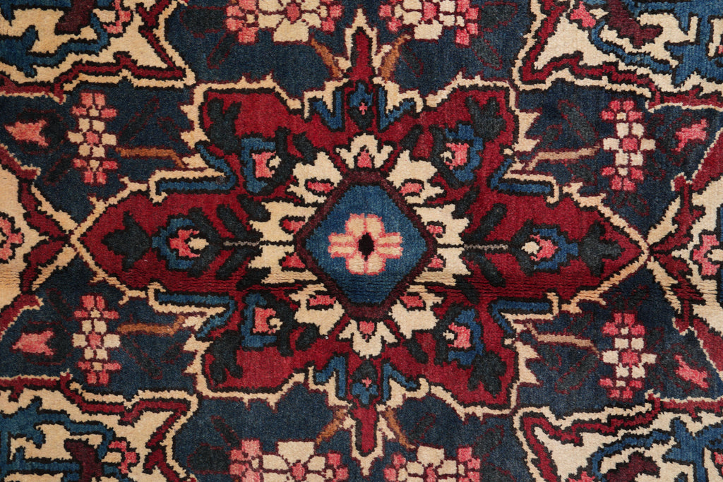 9 x 11.6 Semi-Antique Persian Bakhtiar Tribal Rug #F-4106