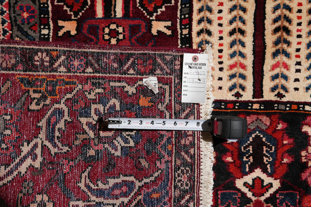 10.8 x 12.4 Old Persian Tribal Garden Bakhtiar Rug #F-4107