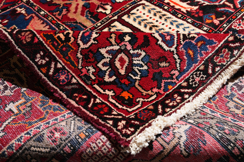 10.8 x 12.4 Old Persian Tribal Garden Bakhtiar Rug #F-4107