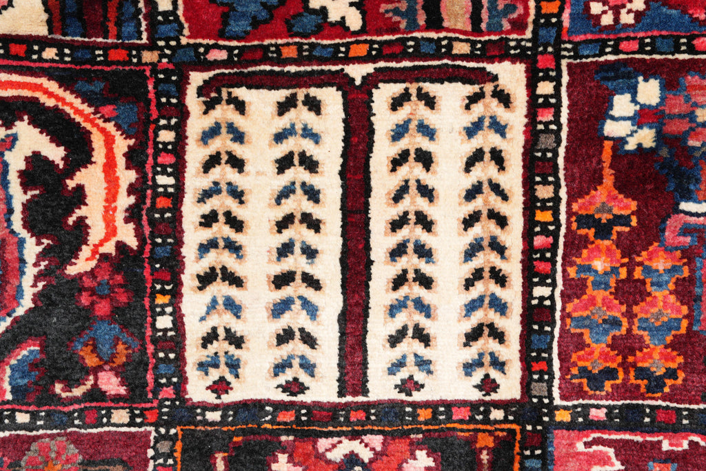 10.8 x 12.4 Old Persian Tribal Garden Bakhtiar Rug #F-4107