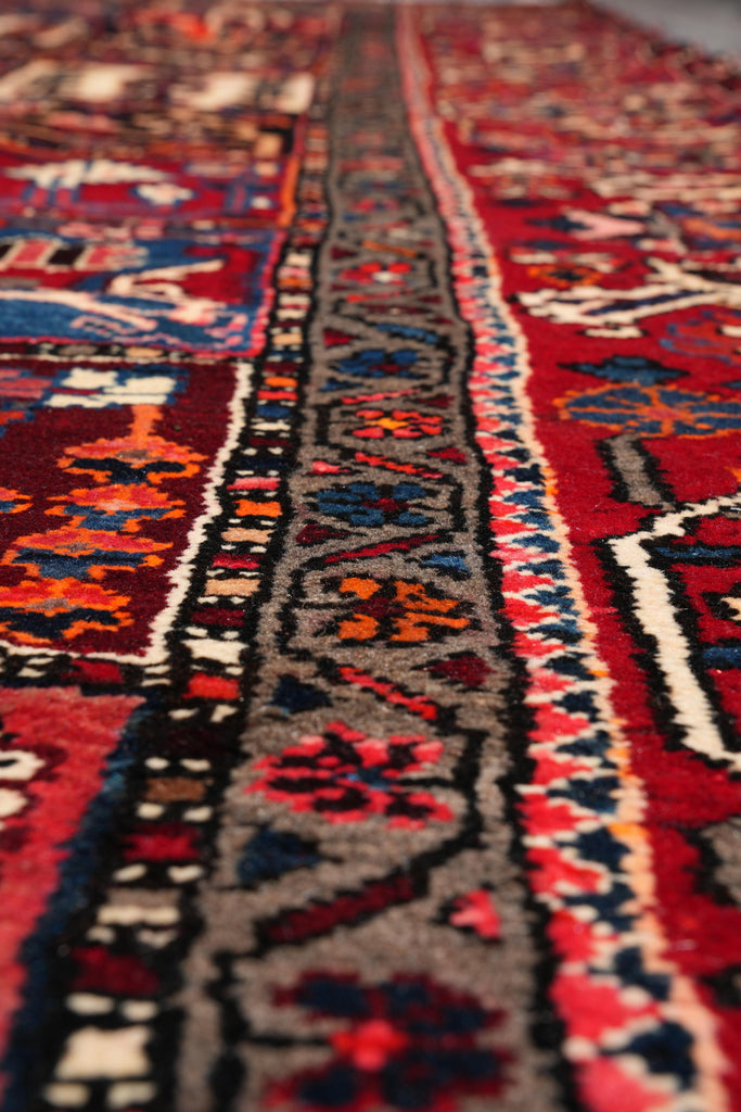 10.8 x 12.4 Old Persian Tribal Garden Bakhtiar Rug #F-4107