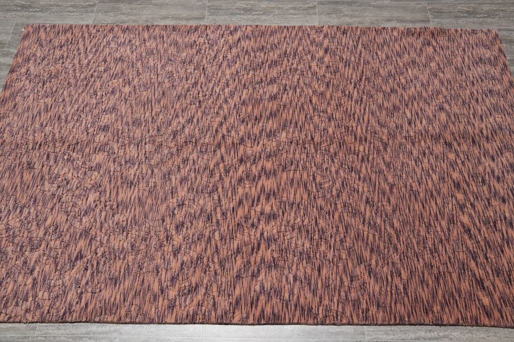 5 x 8 Contemporary Handmade Wool Rug #B-70530