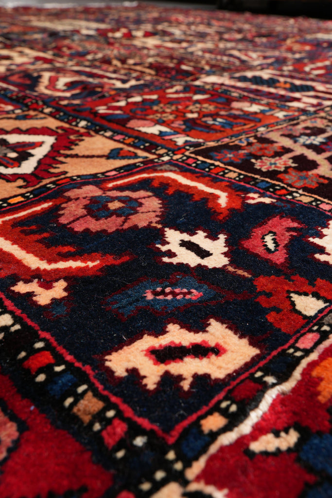 10.8 x 12.4 Old Persian Tribal Garden Bakhtiar Rug #F-4107