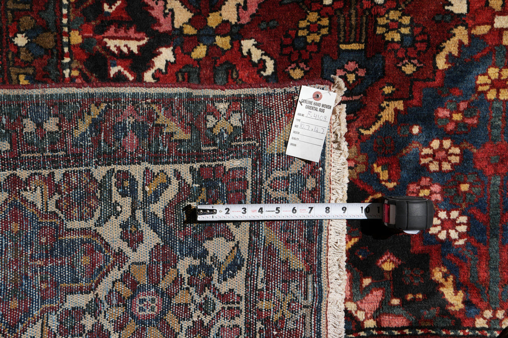 10.7 x 12.7 Tribal Persian Bakhtiar Garden Semi-Antique Rug #F-4108