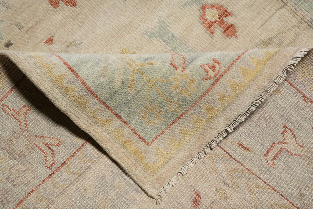 9 x 12 New Handmade Oushak Rug Light Colors Pastels #F-3339