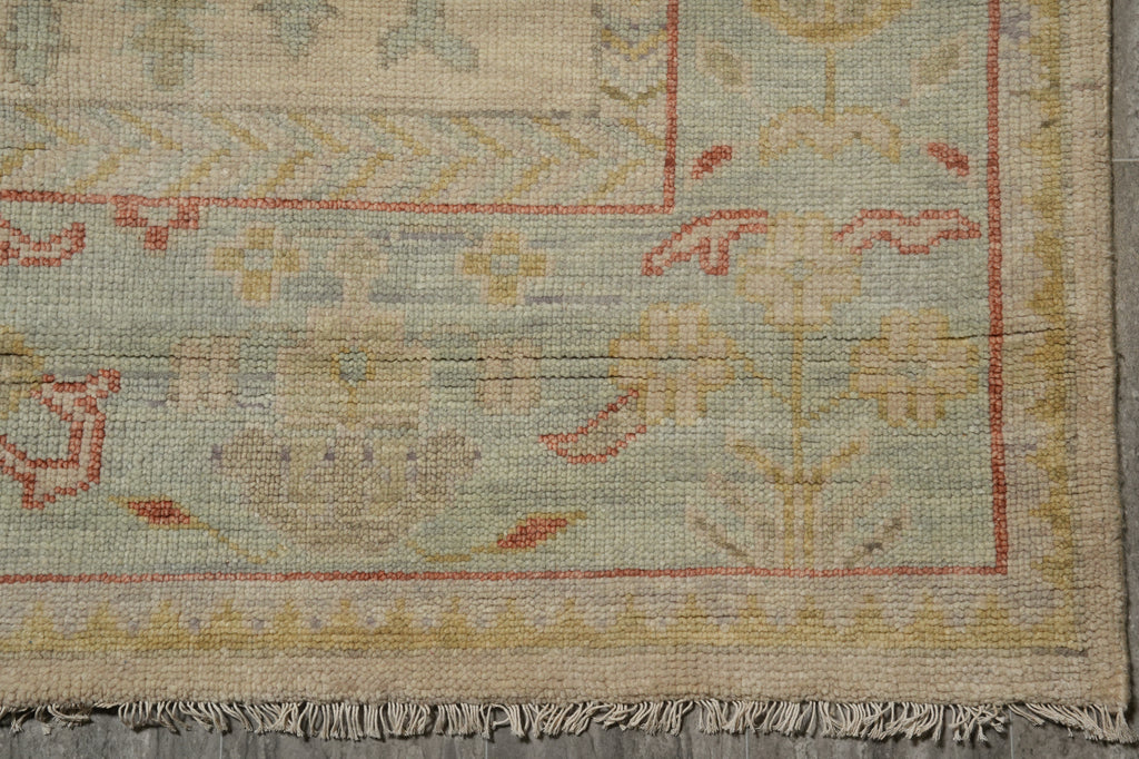 9 x 12 New Handmade Oushak Rug Light Colors Pastels #F-3339