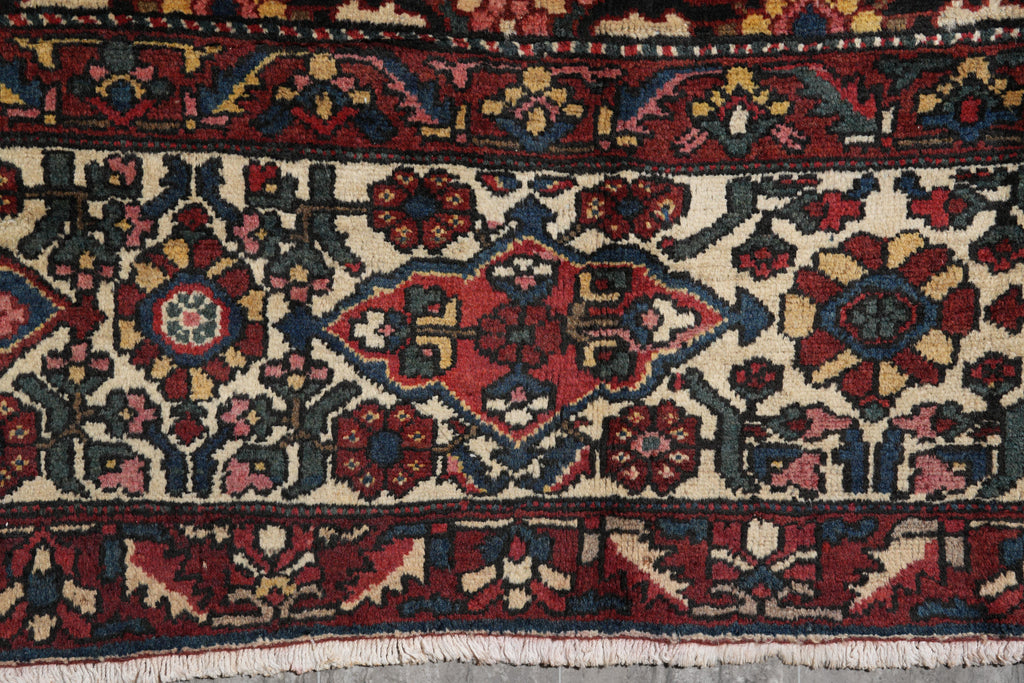 10.7 x 12.7 Tribal Persian Bakhtiar Garden Semi-Antique Rug #F-4108