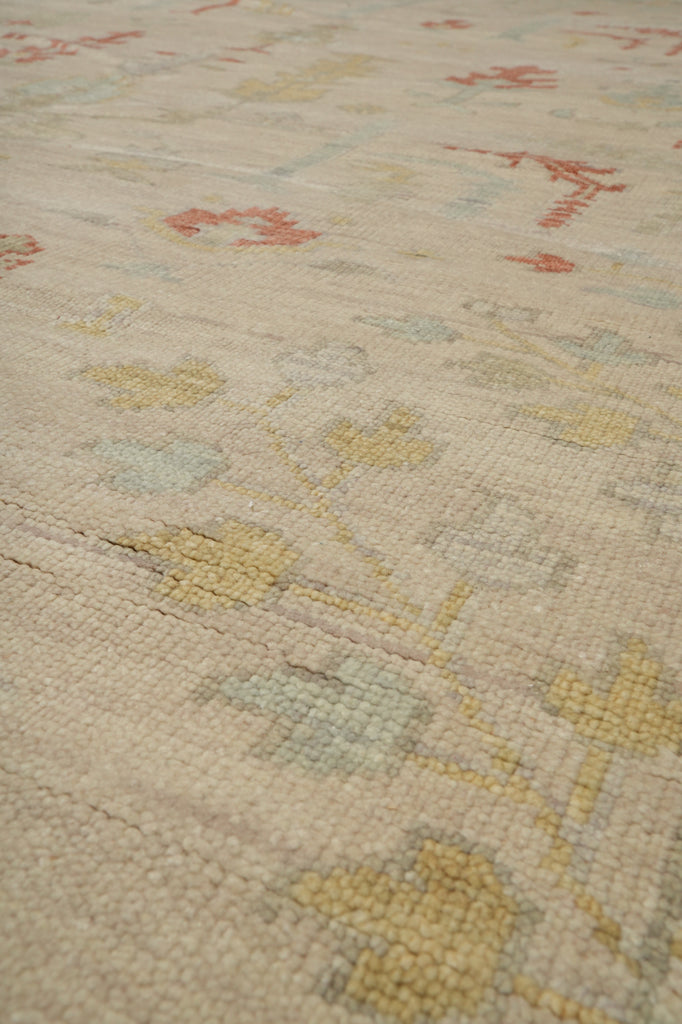 9 x 12 New Handmade Oushak Rug Light Colors Pastels #F-3339