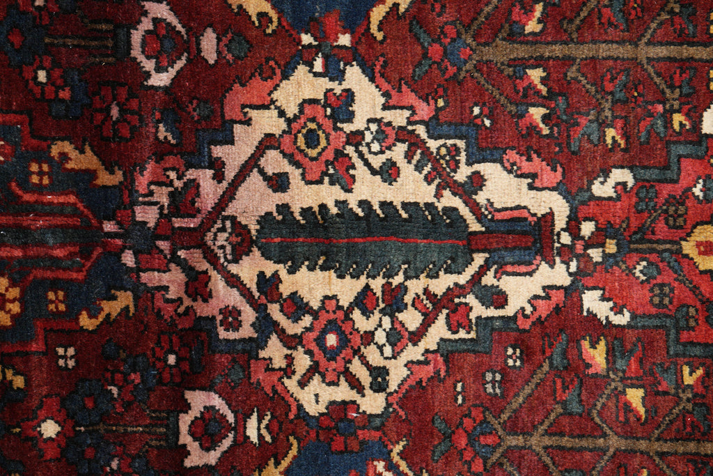 10.7 x 12.7 Tribal Persian Bakhtiar Garden Semi-Antique Rug #F-4108