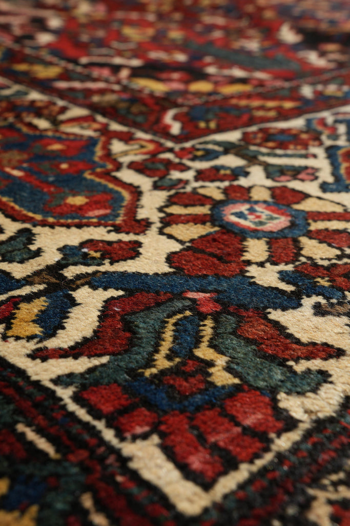 10.7 x 12.7 Tribal Persian Bakhtiar Garden Semi-Antique Rug #F-4108