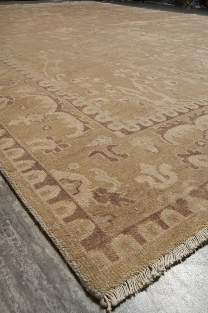 10 x 14 Netural Colors Handmade Ziegler Rug Light Brown #F-3334