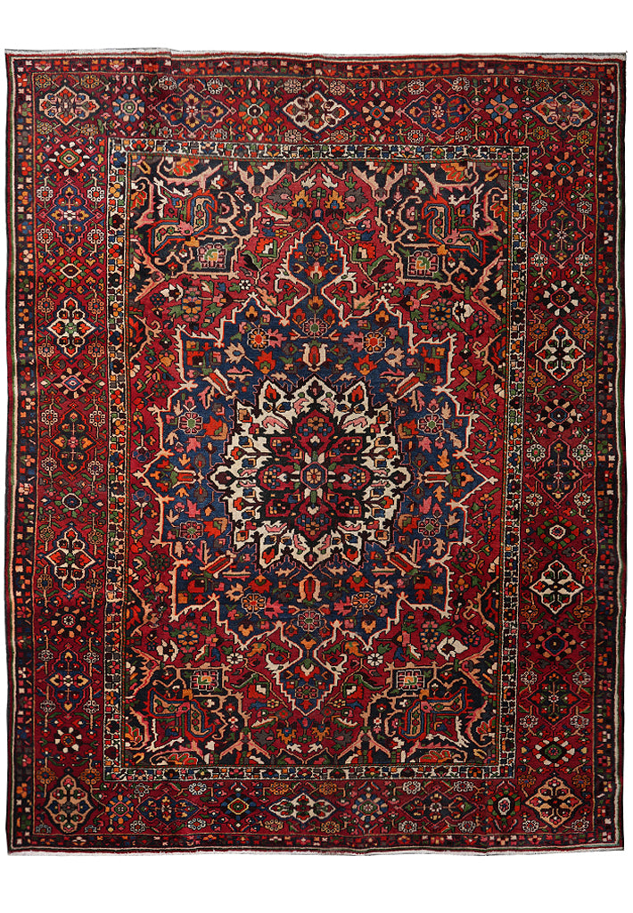 9.8 x 12.4 Characteristic Persian Tribal Bakhtiar Rug #F-4109