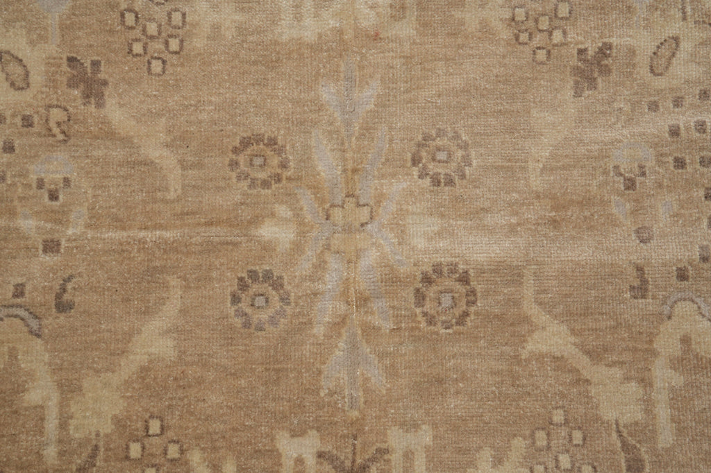 10 x 14 Netural Colors Handmade Ziegler Rug Light Brown #F-3334