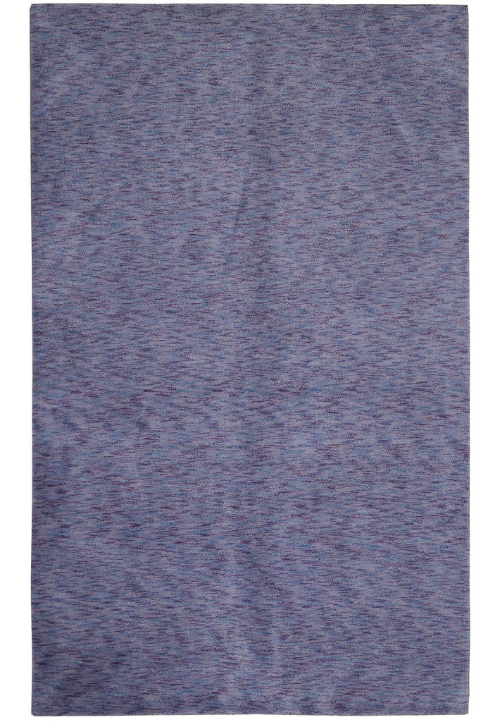 5.1 x 7.9 Purple Blue Wool Handmade Modern Rug #B-70521