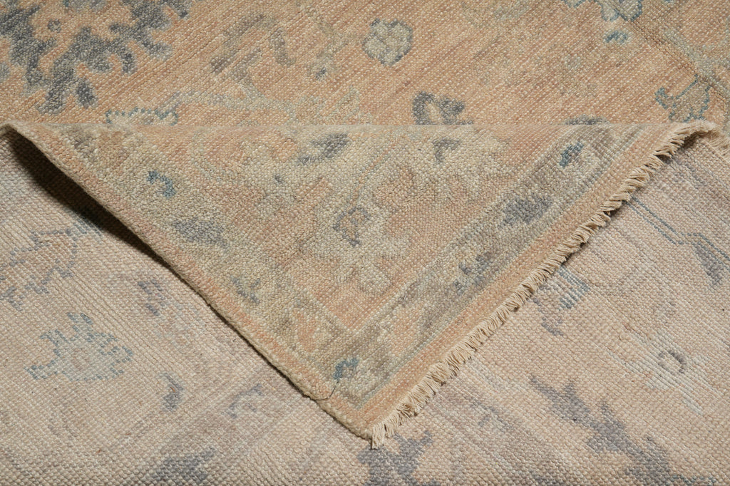 9 x 12 Neutrals, Light Brown Handmade Oushak Rug #F-3331