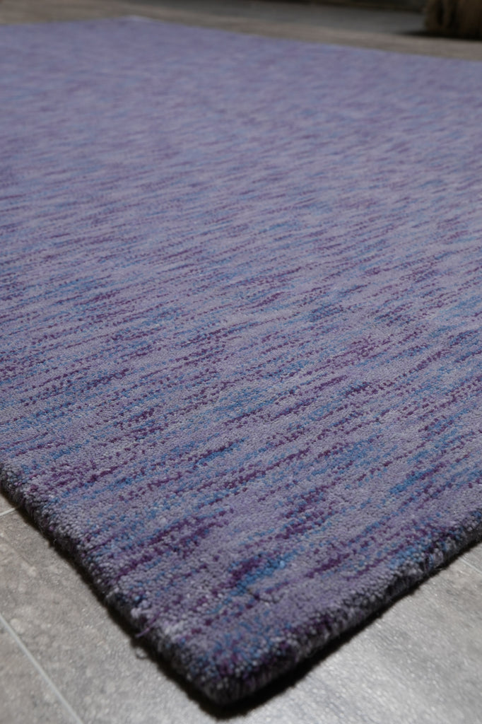 5.1 x 7.9 Purple Blue Wool Handmade Modern Rug #B-70521