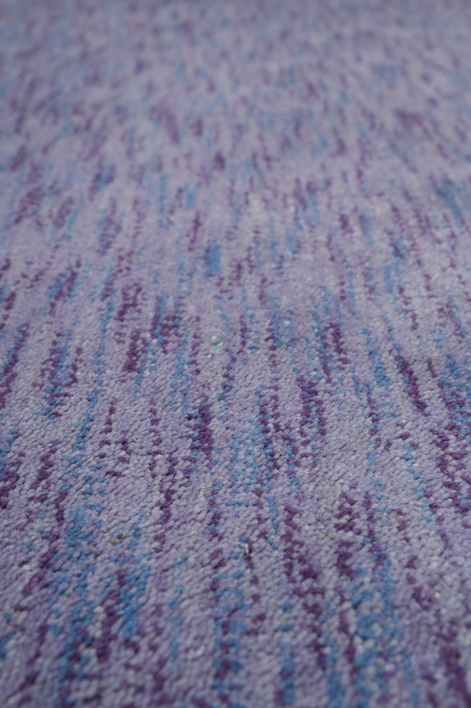 5.1 x 7.9 Purple Blue Wool Handmade Modern Rug #B-70521