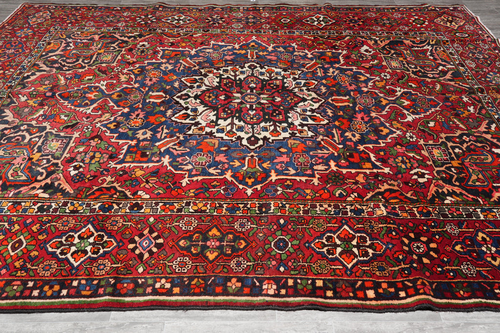 9.8 x 12.4 Characteristic Persian Tribal Bakhtiar Rug #F-4109
