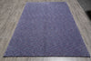 Load image into Gallery viewer, 5.1 x 7.9 Purple Blue Wool Handmade Modern Rug #B-70521