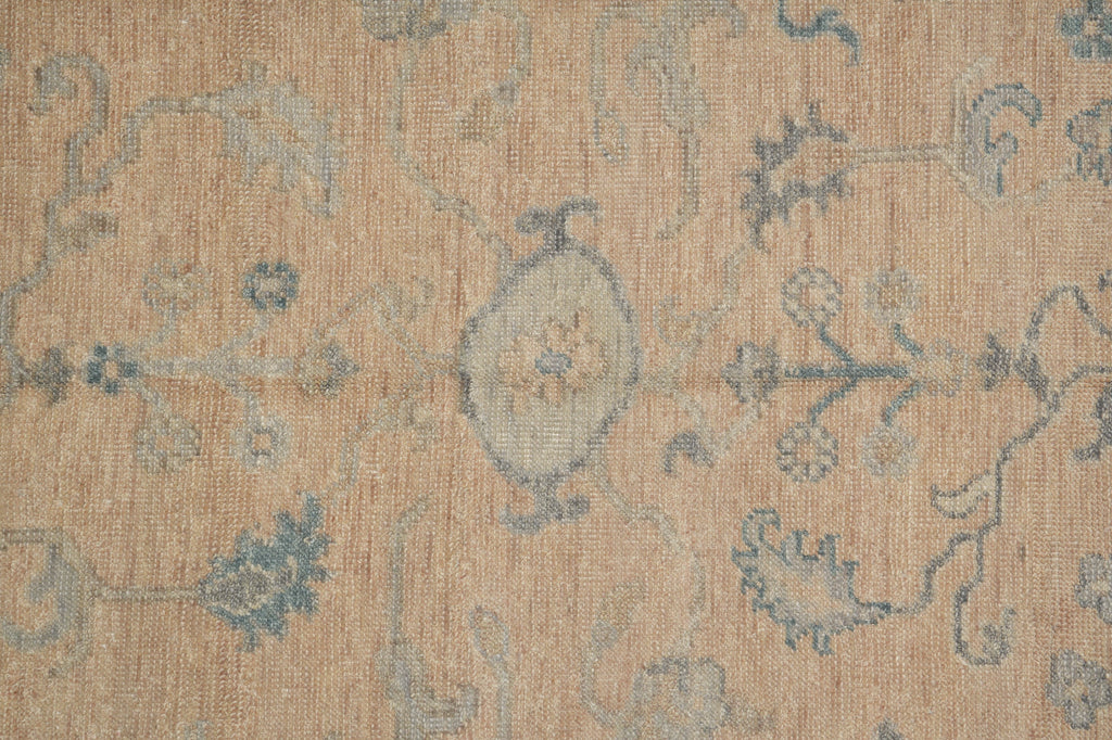 9 x 12 Neutrals, Light Brown Handmade Oushak Rug #F-3331