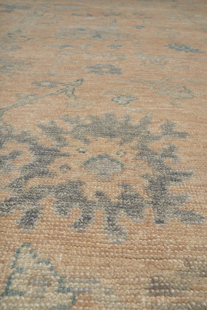 9 x 12 Neutrals, Light Brown Handmade Oushak Rug #F-3331