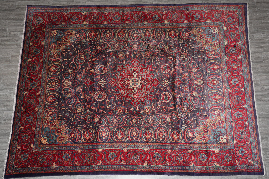 9.7 x 12.7 Estate Rug Authentic Persian Carpet #F-4110