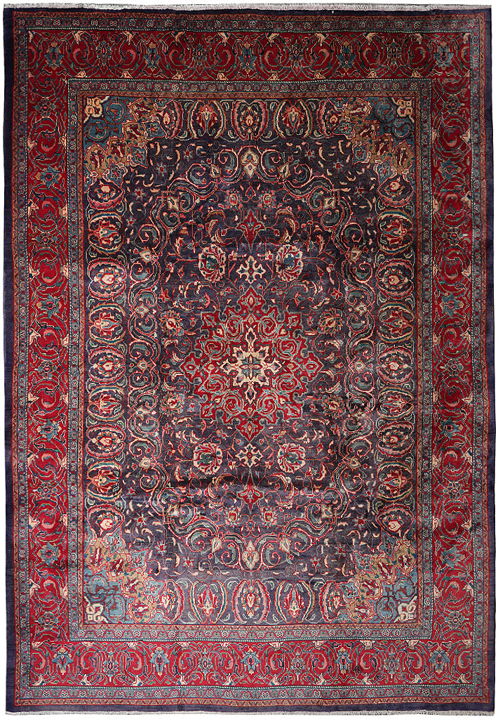 9.7 x 12.7 Estate Rug Authentic Persian Carpet #F-4110
