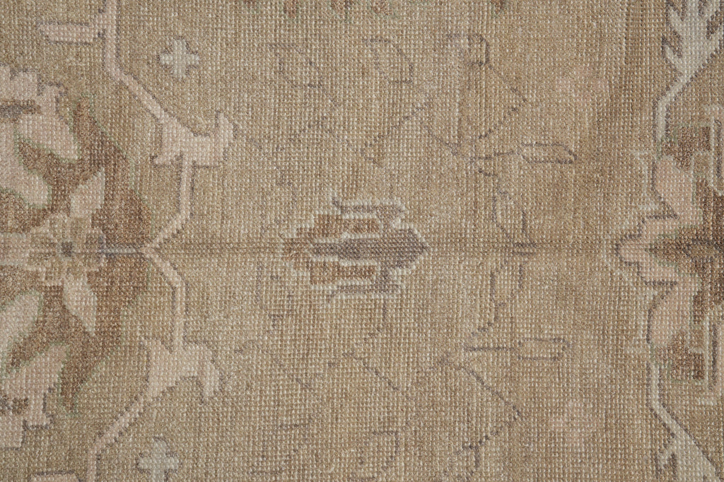 10 x 14 New Oushak Wool Handmade Rug Natural Colors #F-3341