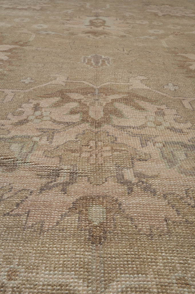10 x 14 New Oushak Wool Handmade Rug Natural Colors #F-3341
