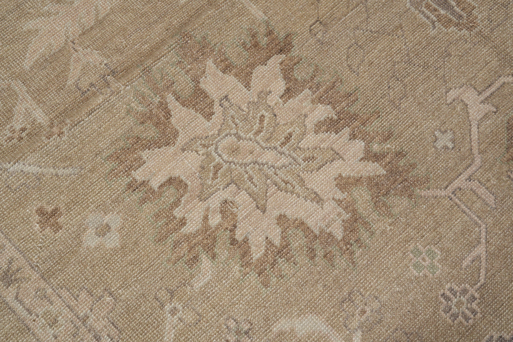 10 x 14 New Oushak Wool Handmade Rug Natural Colors #F-3341
