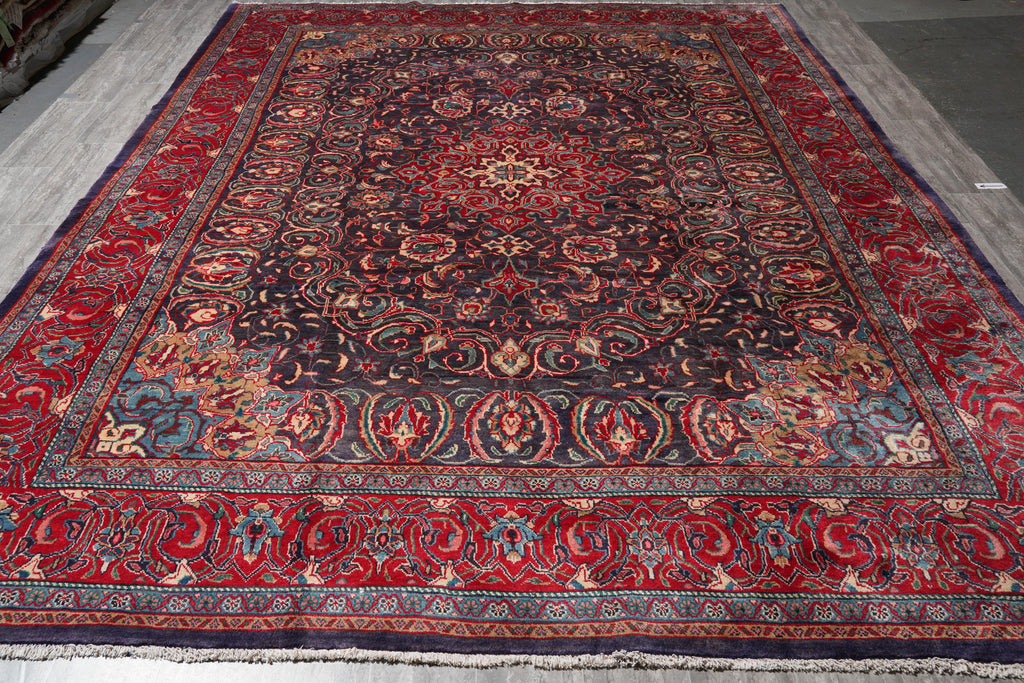 9.7 x 12.7 Estate Rug Authentic Persian Carpet #F-4110