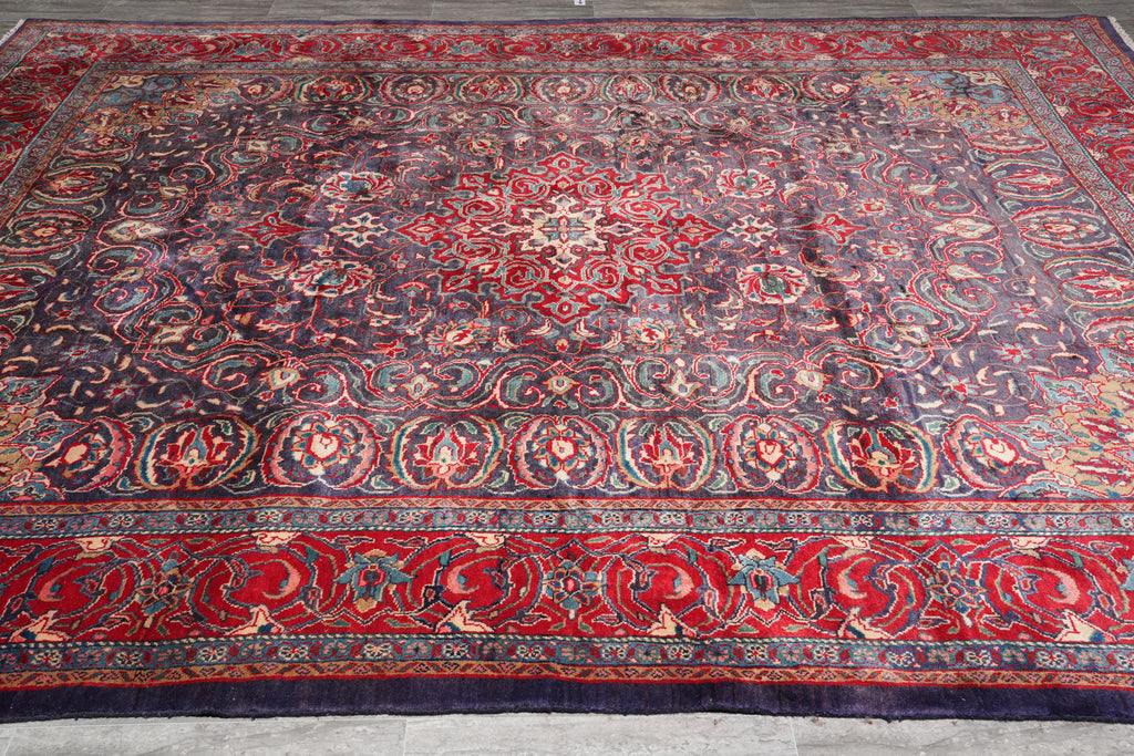 9.7 x 12.7 Estate Rug Authentic Persian Carpet #F-4110