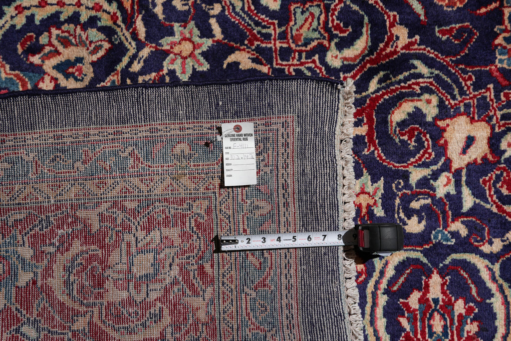 10.2 x 14.2 Authentic Persian Rug Traditional Blue Red #F-4111